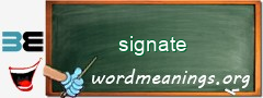 WordMeaning blackboard for signate